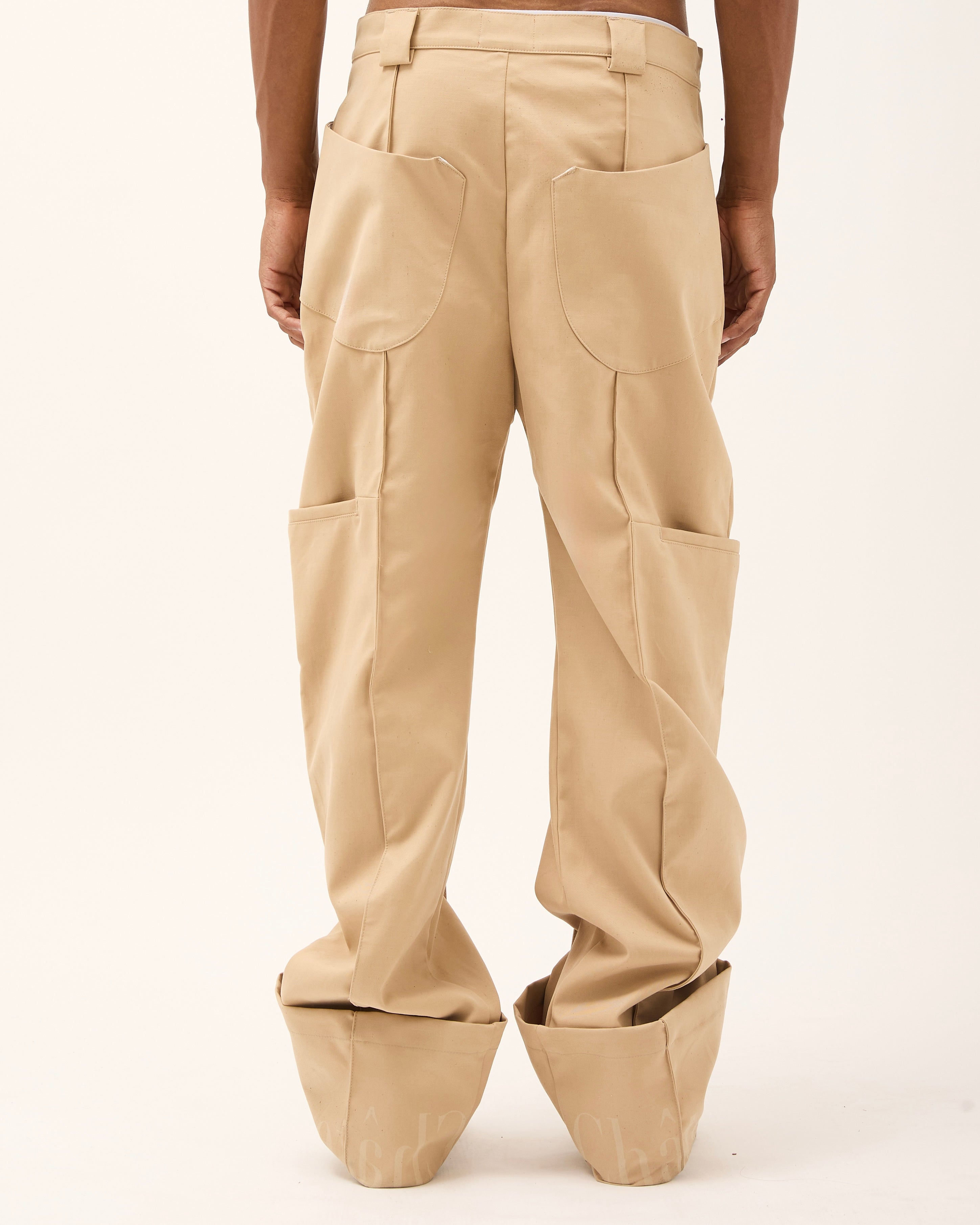 DESTRUCTURED PANT - Beige