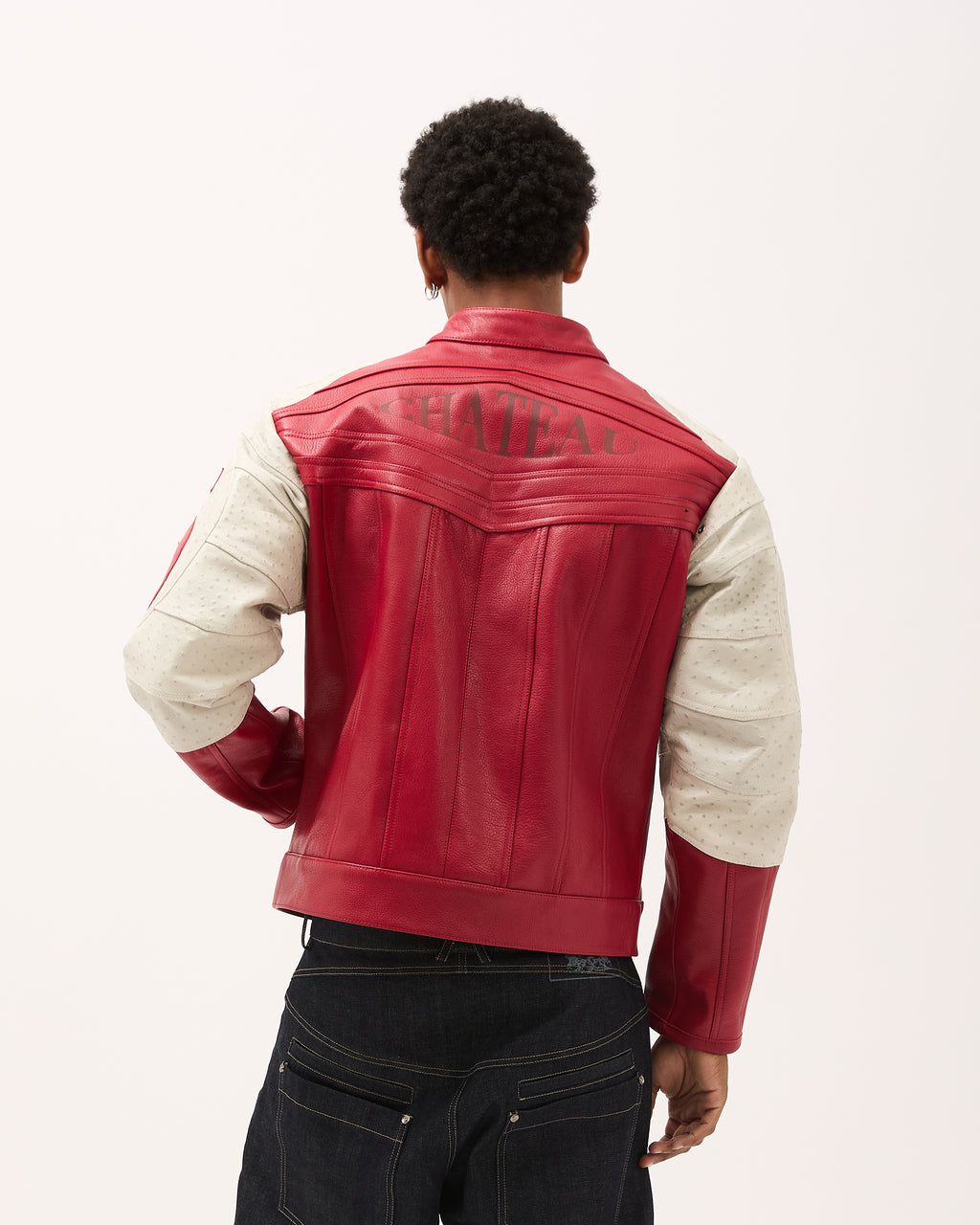 DESTINY LEATHER JACKET - Red