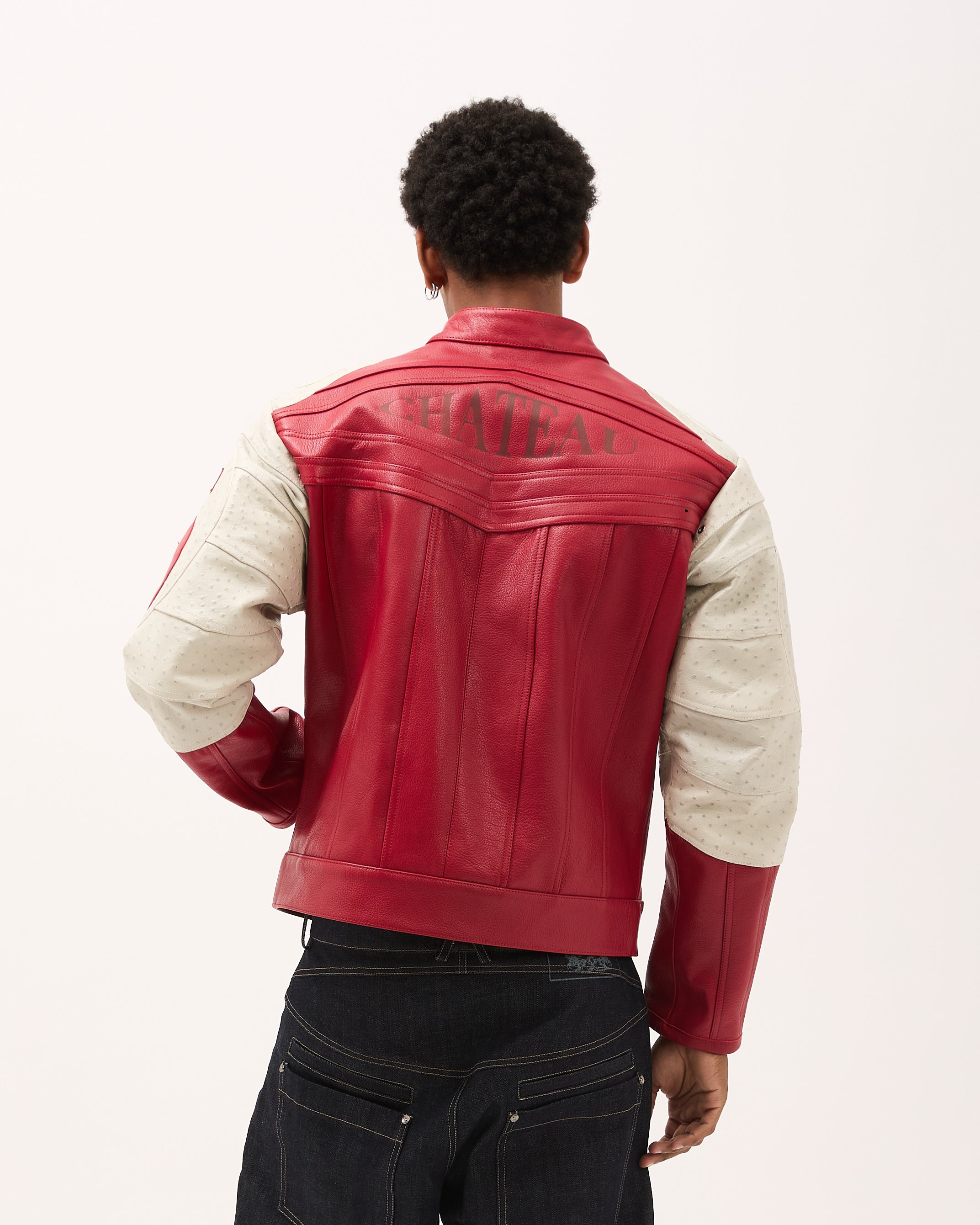 DESTINY LEATHER JACKET - Red