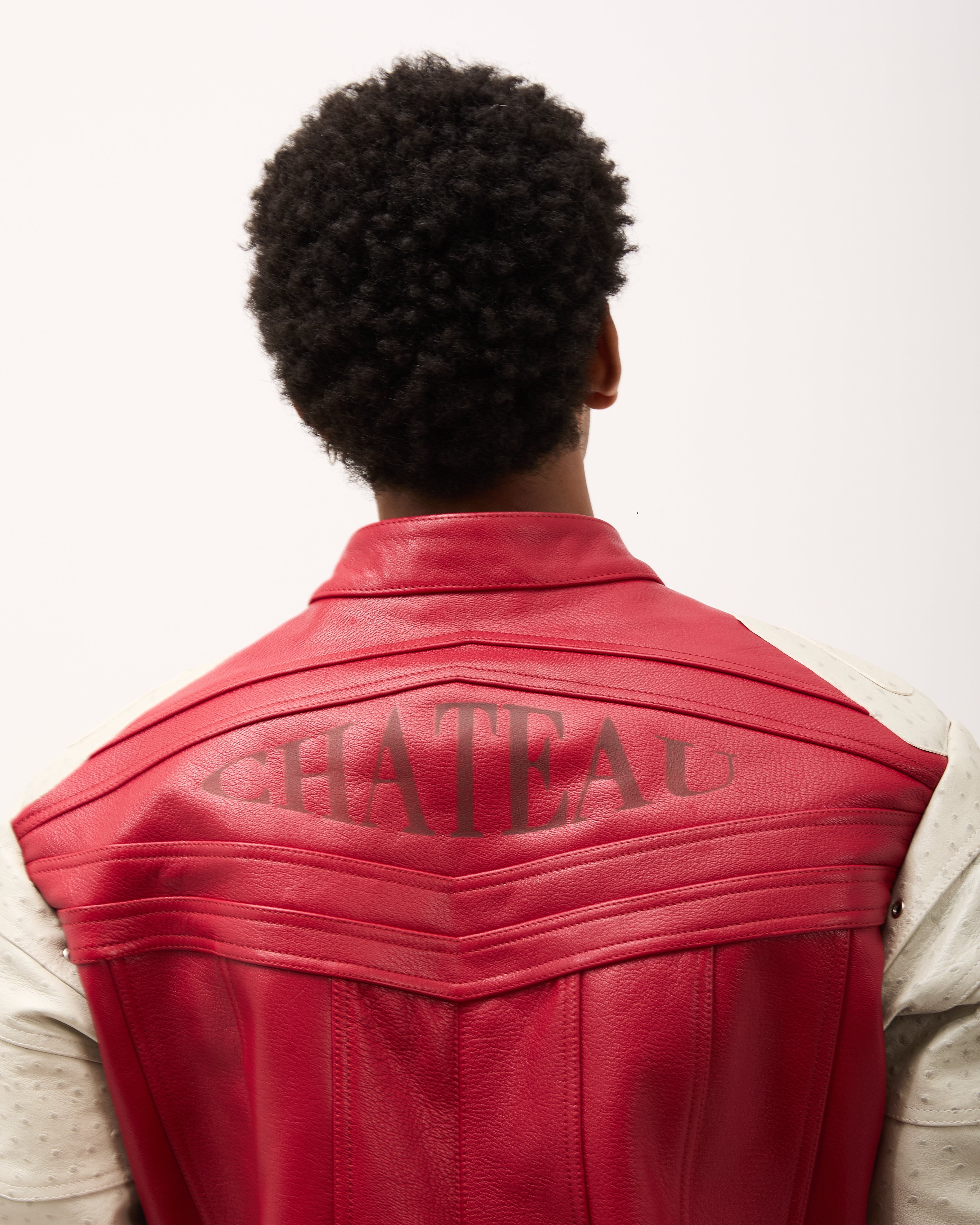 DESTINY LEATHER JACKET - Red