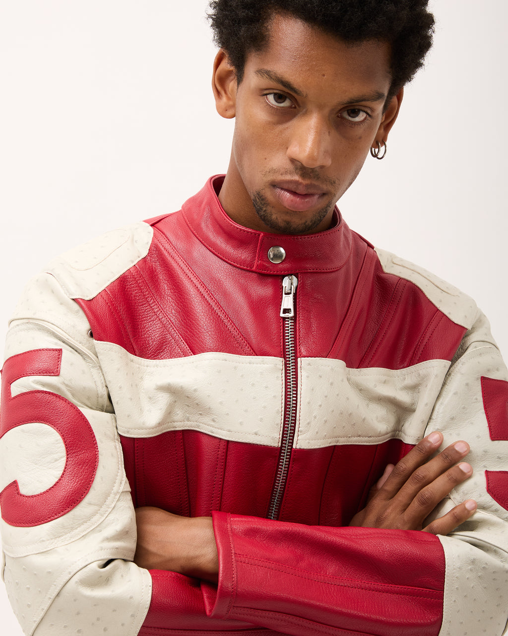 DESTINY LEATHER JACKET - Red
