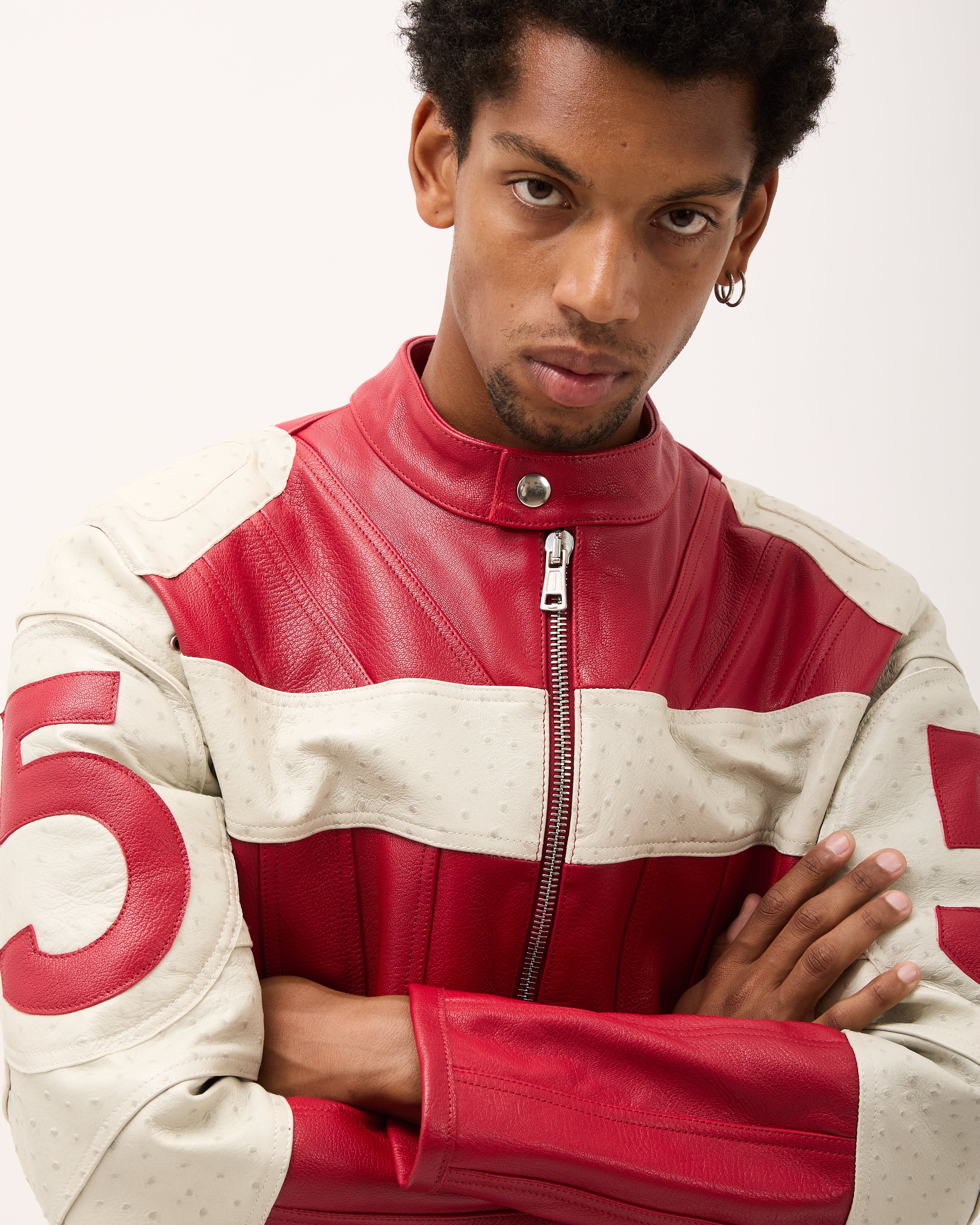DESTINY LEATHER JACKET - Red