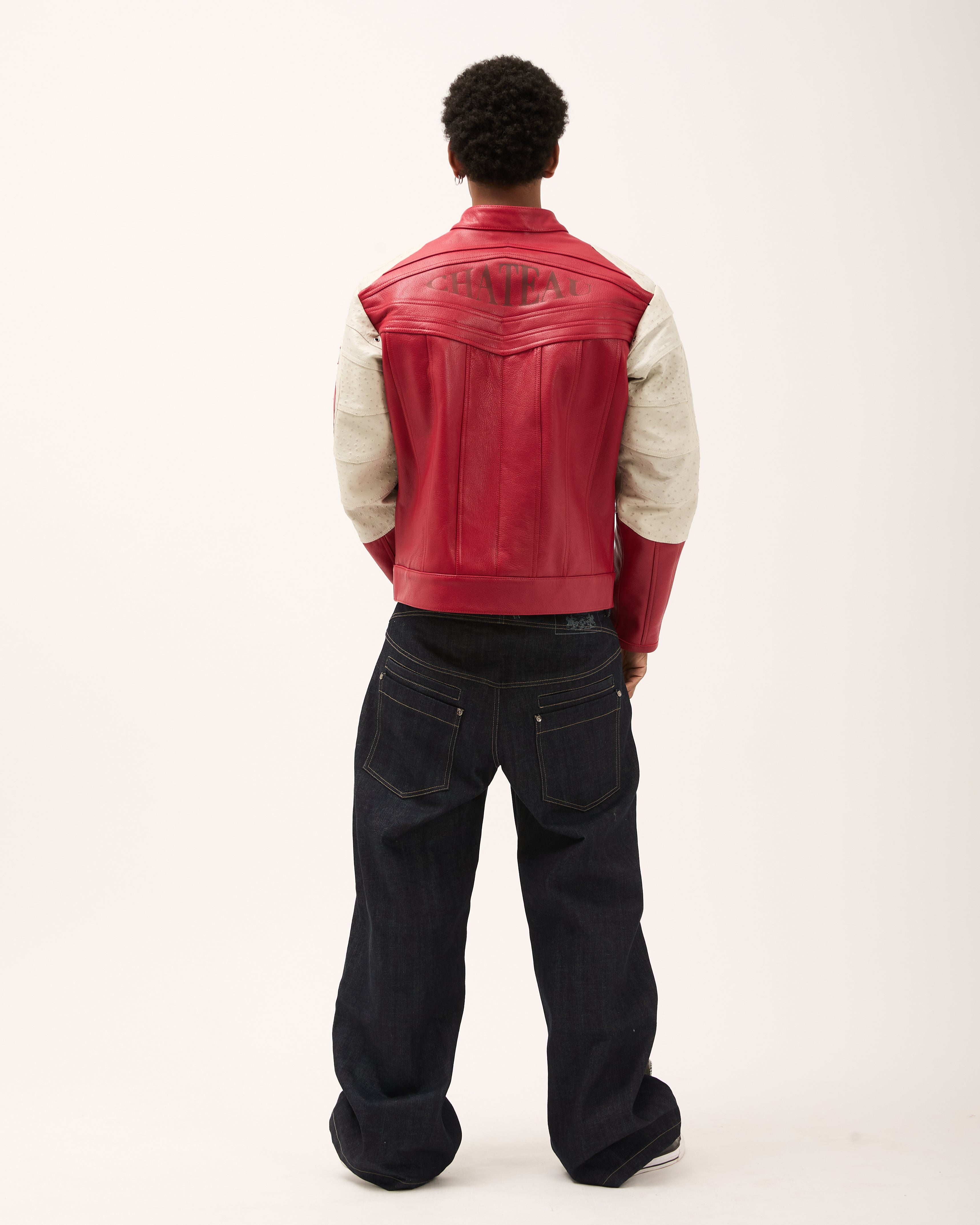 DESTINY LEATHER JACKET - Red